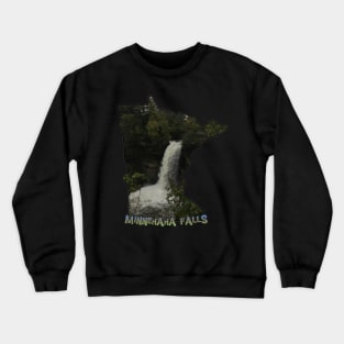 Minnesota State Outline (Minnehaha Falls) Crewneck Sweatshirt